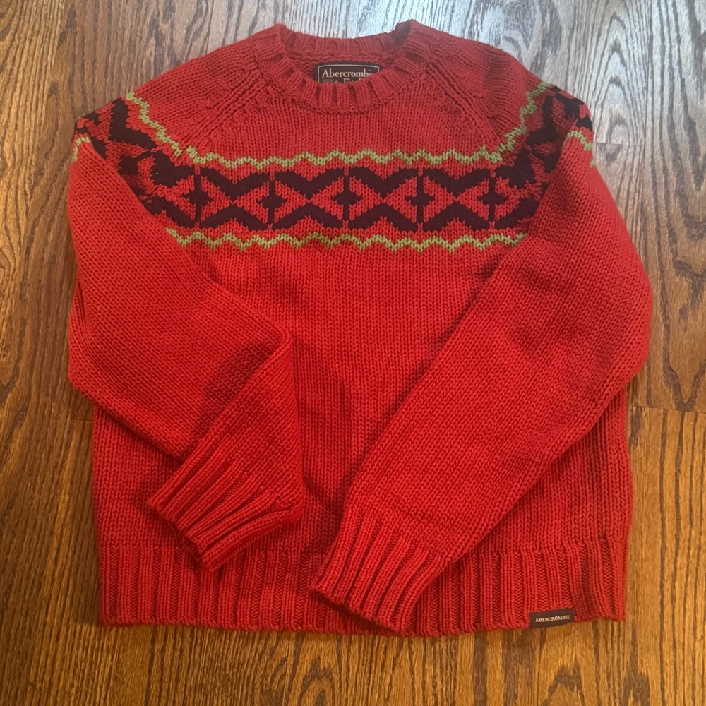 Vintage Red Abercrombie & Fitch Sweater XL